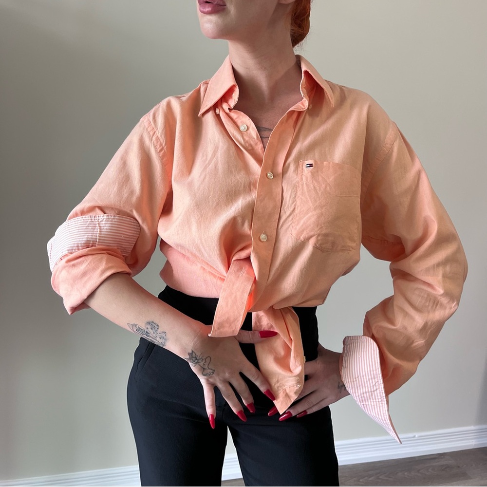 Pastel Peachy Versatile Dress Shirt